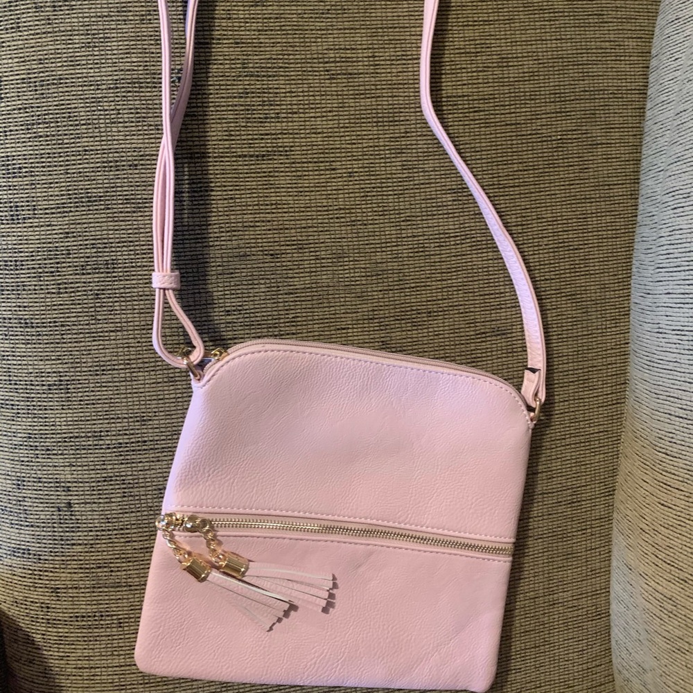 Pink crossbody purse
